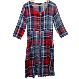 Modest Plaid Dress Medium - Polagram